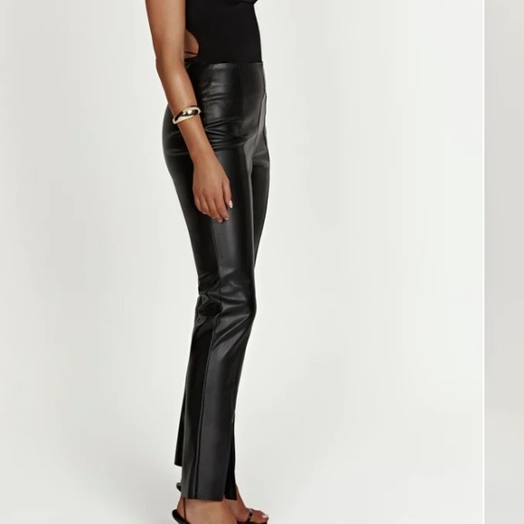 Faux Leather Split Pant* - Picture 4 of 6